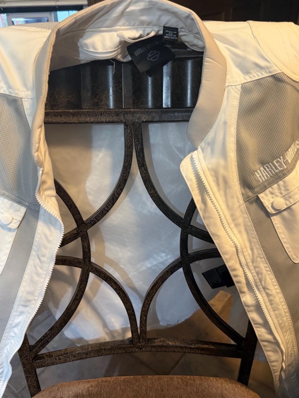 Harley-Davidson White Mesh Utility Riding Jacket